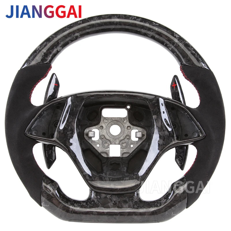 LED Carbon Fiber Car Racing Steering Wheel For Chevrolet Camaro 2016-2023 Corvette C7 Chevy ss 2014-2019 Carbon Steering Wheel