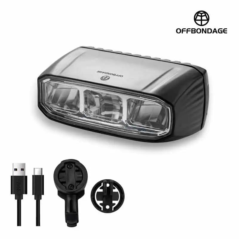 OFFBONDAGE Bicycle Front Light 1000LM Bike Headlight Waterproof Flashlight USB TYPE-C Charging MTB Road Cycling Lamp Accessories