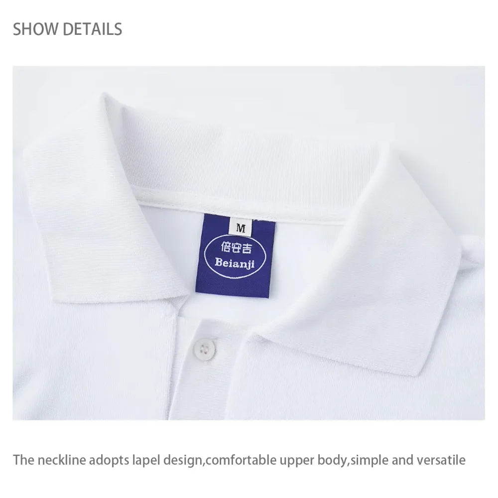 Luxury Men's Clothing Original Design Unique T-shirt High-end Tops Men Short Sleeve Oversize Cotton Absorbent Towels Polo Shirts