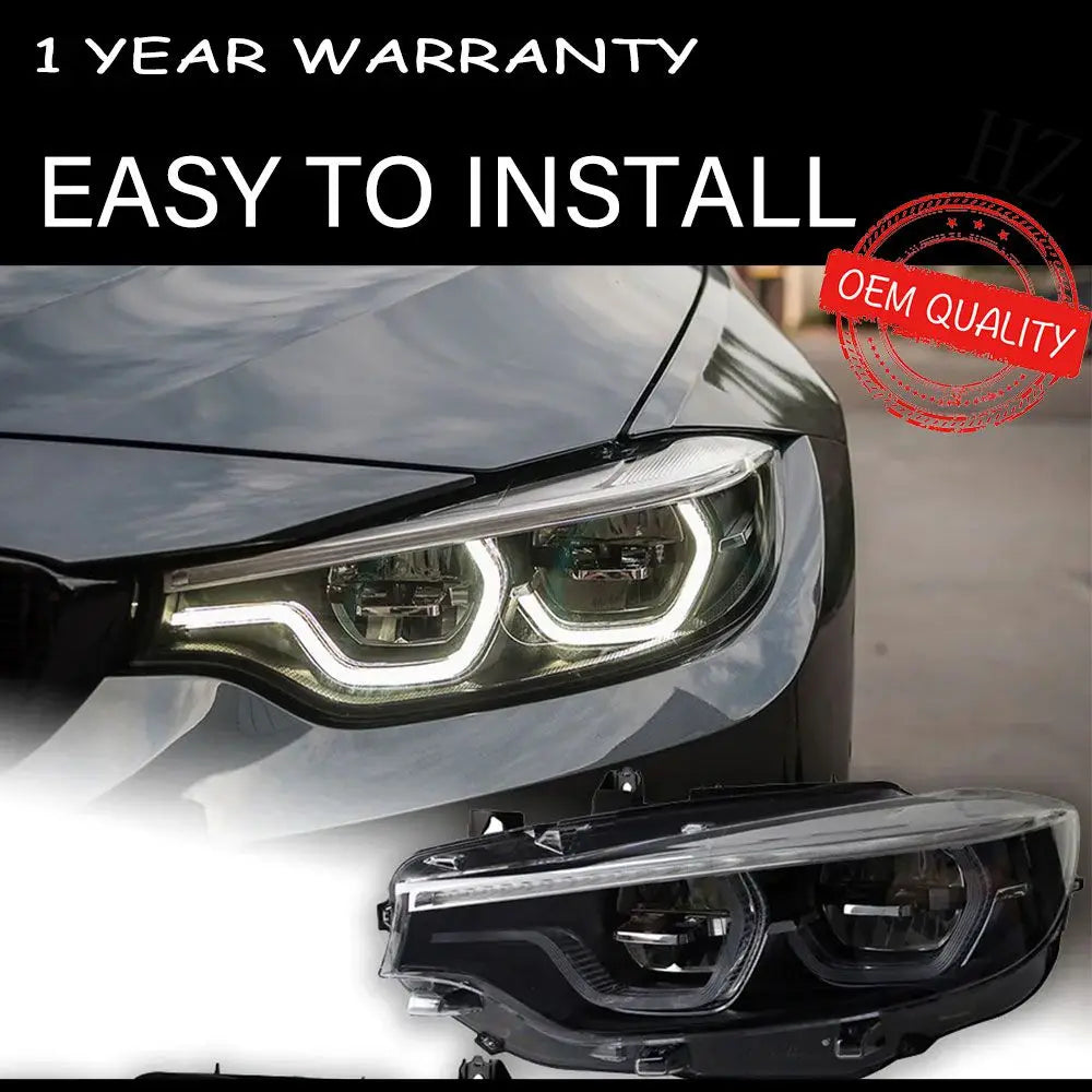 Headlight For BMW F32 2012-2019 F82 M4 GTS Car автомобильные товары LED DRL 425i 428i 430i 435i F36 F80 F33 Car Accessories