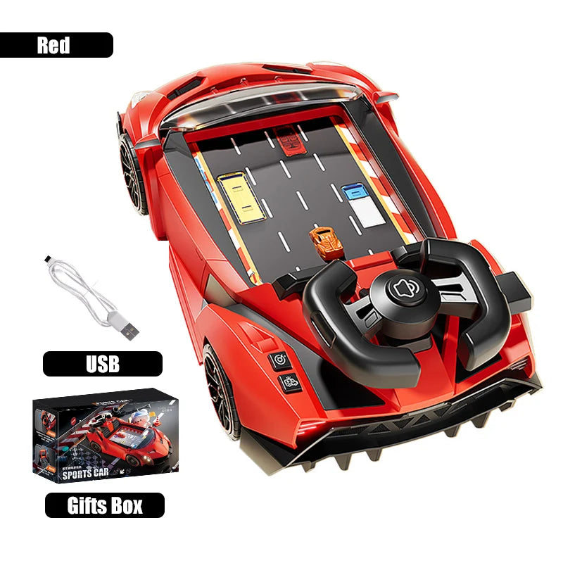 Boy Cars Toys Children Steering Wheel Model Vehicles Kids Racing Lighting Sound Big Truck Education Game Birthday Gifts 3 Years