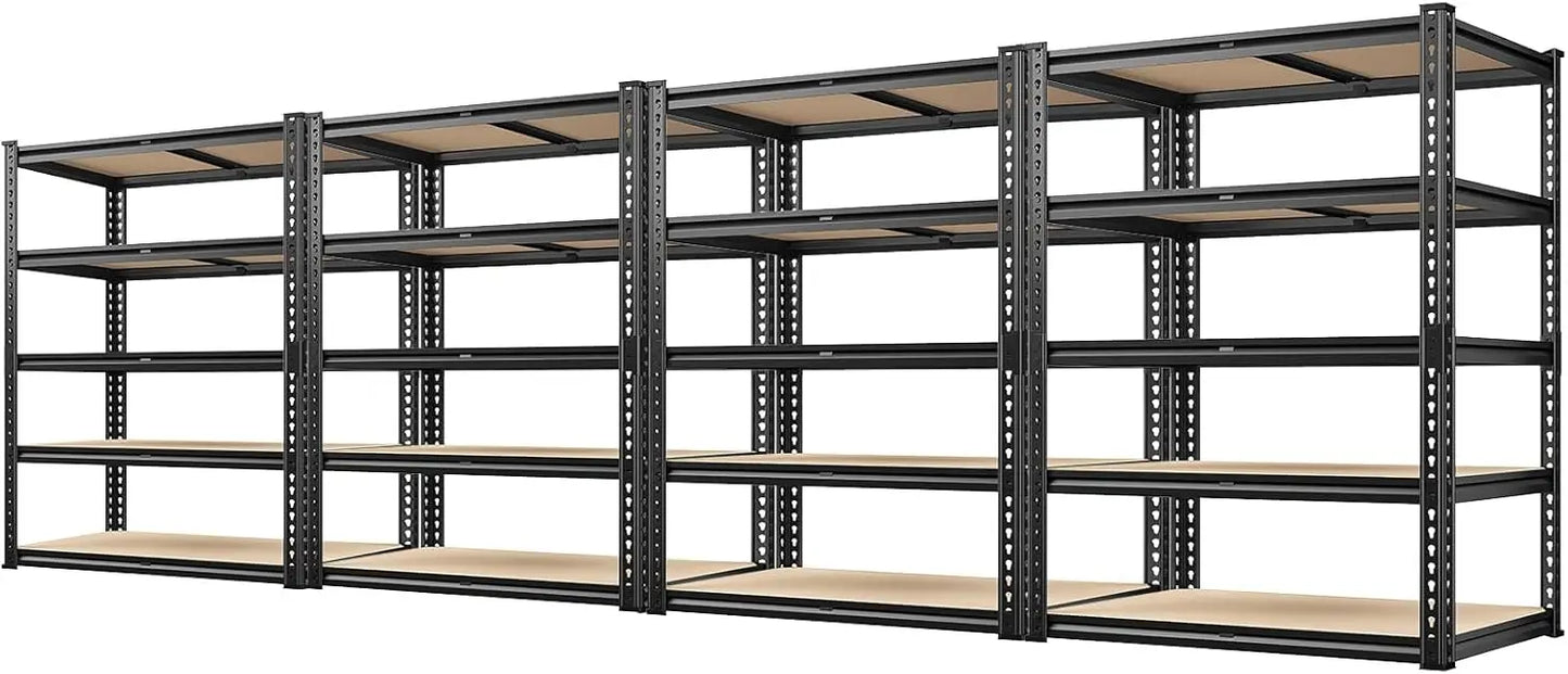 Garage Shelving 5 Tier Garage Storage Shelves 2000LBS Metal Storage Shelves Heavy Duty Shelving Storage Shelving Unit for Wareho