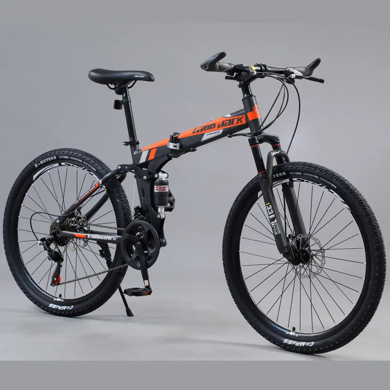Cooya Mountain Bike 26 Inch Double Shock-absorbing Spoke Wheel Folding Multi Speed Mountain Bike Made Of High Carbon Steel 2025