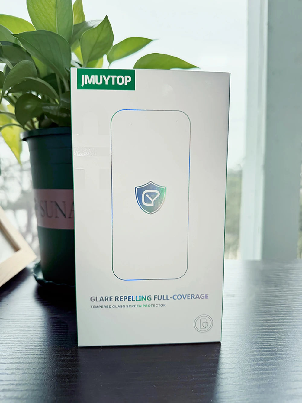 JMUYTOP Premium Screen Protector for iPhone 16 15 14 13 12 11 Pro plus Max Tempered Glass Full Coverage Auto-Dust Removal Kit