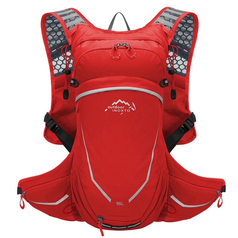 Outdoor Sports Ultra-light Backpack 16L Running Backpack Hydrating Vest Hiking Cycling Bicycle Backpack with 2L Water Bag