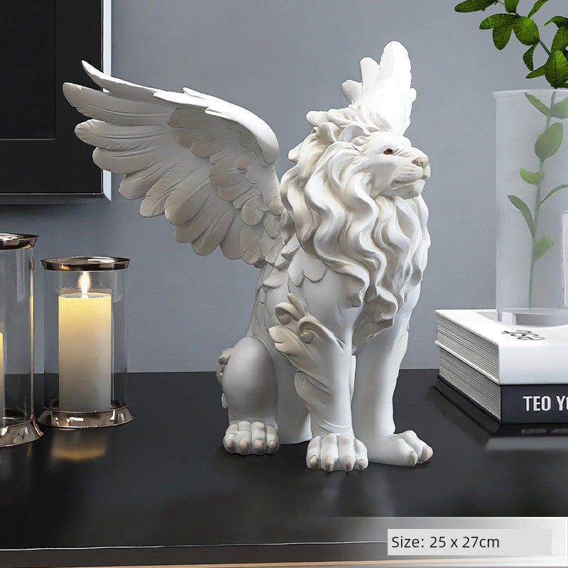 Accessible Luxury Large Office next to Lion Floor Ornaments