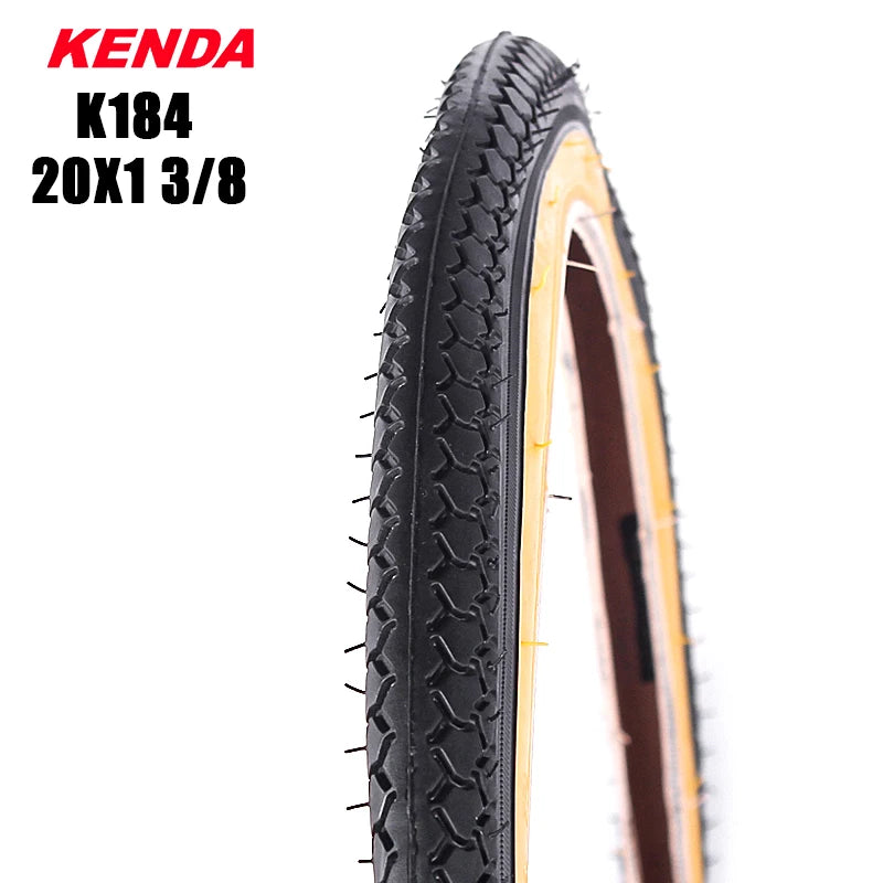 KENDA Folding Bicycle tire 20*1 3/8 (37-451) Retro Yellow Edge Mountain bike tires ultralight 420g cycling tyres pneu 55-65PSI