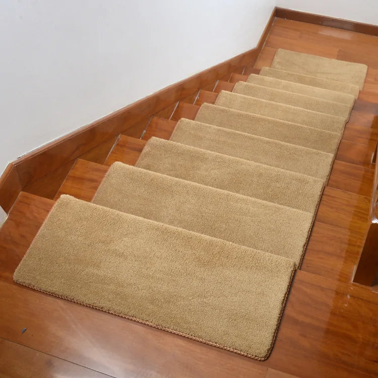 1pc Self-adhesive Non-slip Stair Carpet Mat Floor Staircase Carpets Protector Mats Safety for Kids
