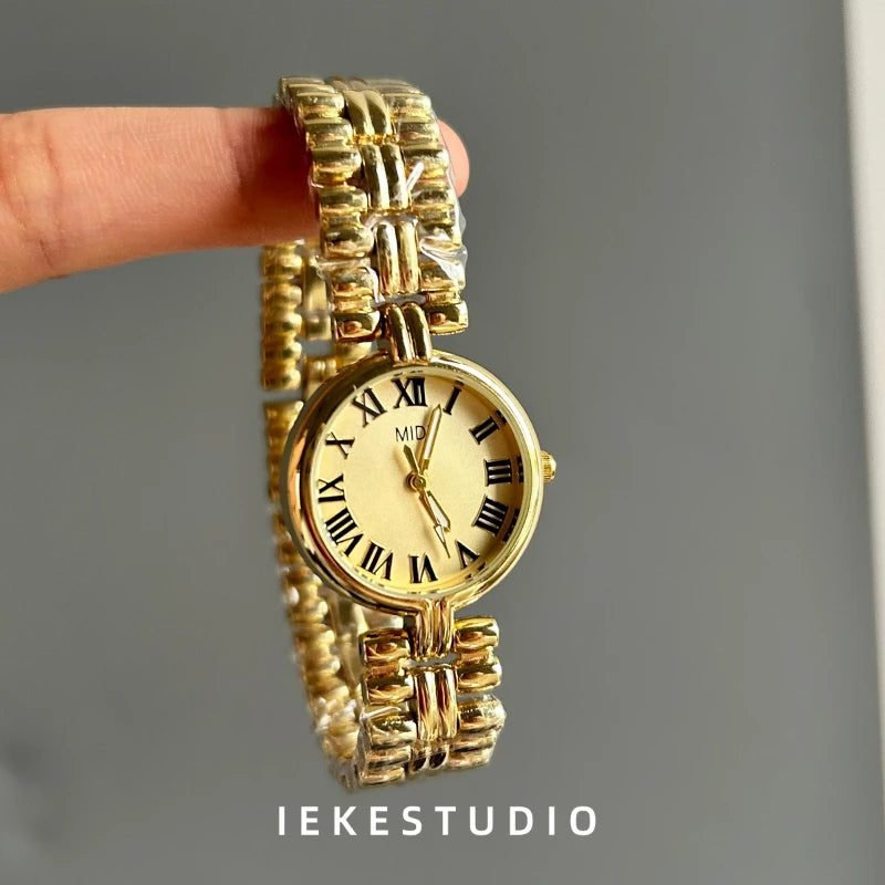 Stylish Temperament Women's Watch Chic Retro Personalized Exquisite Quartz Watch for Women Relojes Para Mujer