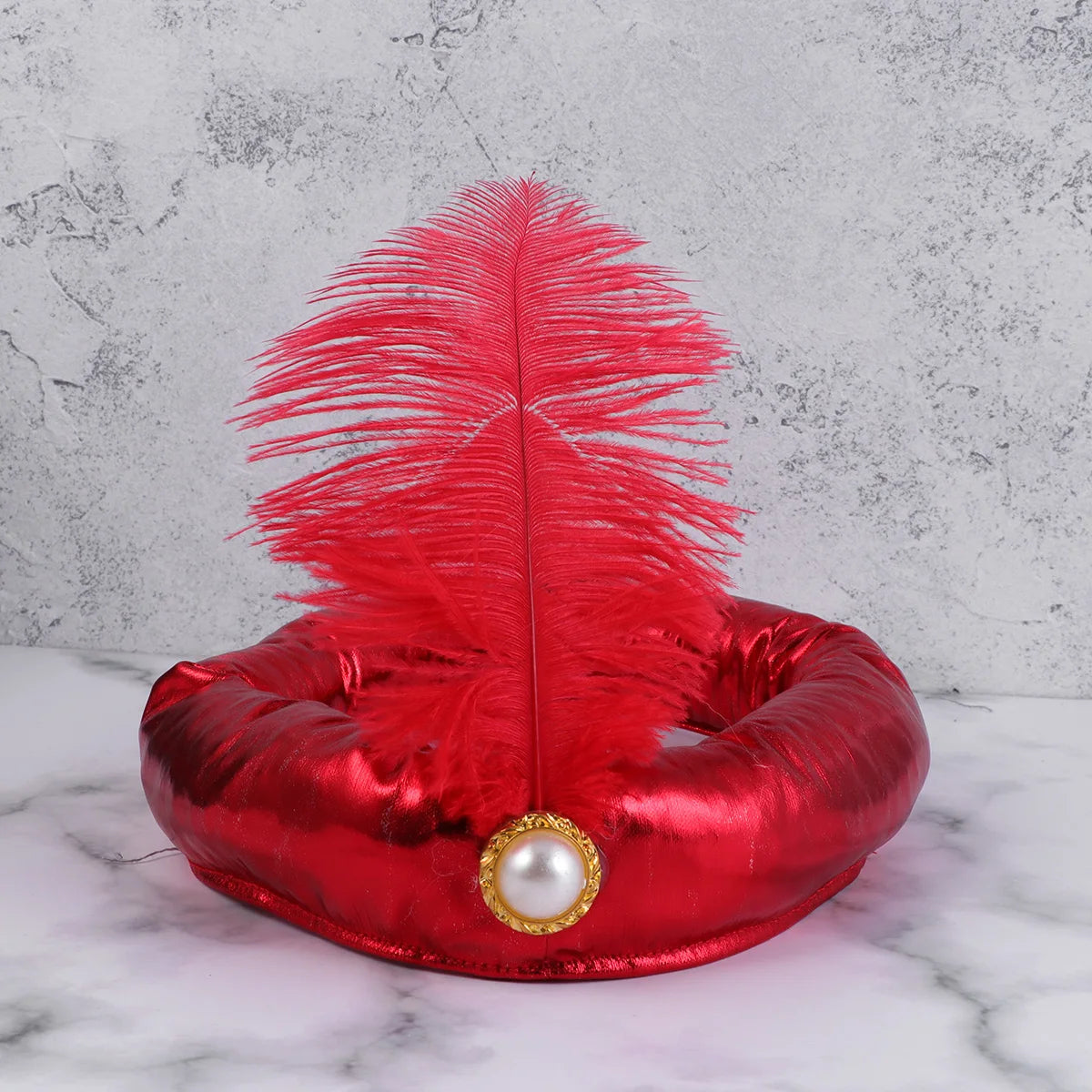 Men Sultan Costume Sultan Cosplay Hat Kings Hat for Boy Gold Turban Sultan Cosplay Hat Funny Party Hat Headdress Headpiece