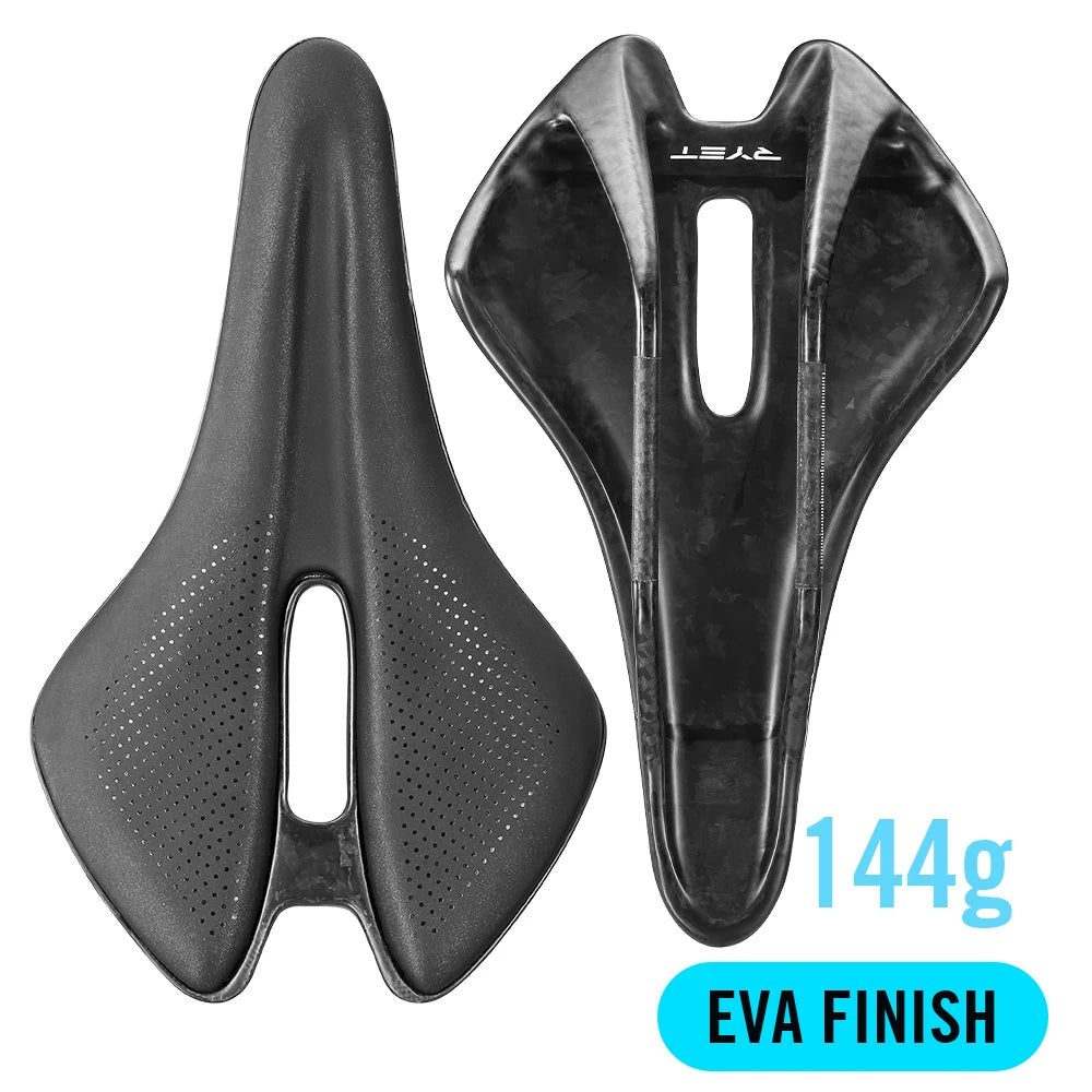 RYET 3D Printed Bike Saddle 144g Full Carbon Bicycle Seating for Road MTB Gravel Cushion For Men Women Cycling Bike Seat Parts