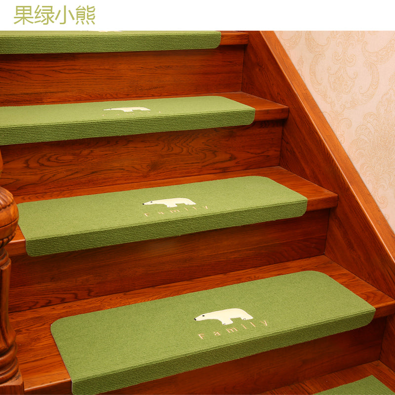 Stair Step Mats Non-Slip Mat For Home Stair Mat Carpet Glue-Free Self-Adhesive Mat Luminous Stair Carpet Floor Mat