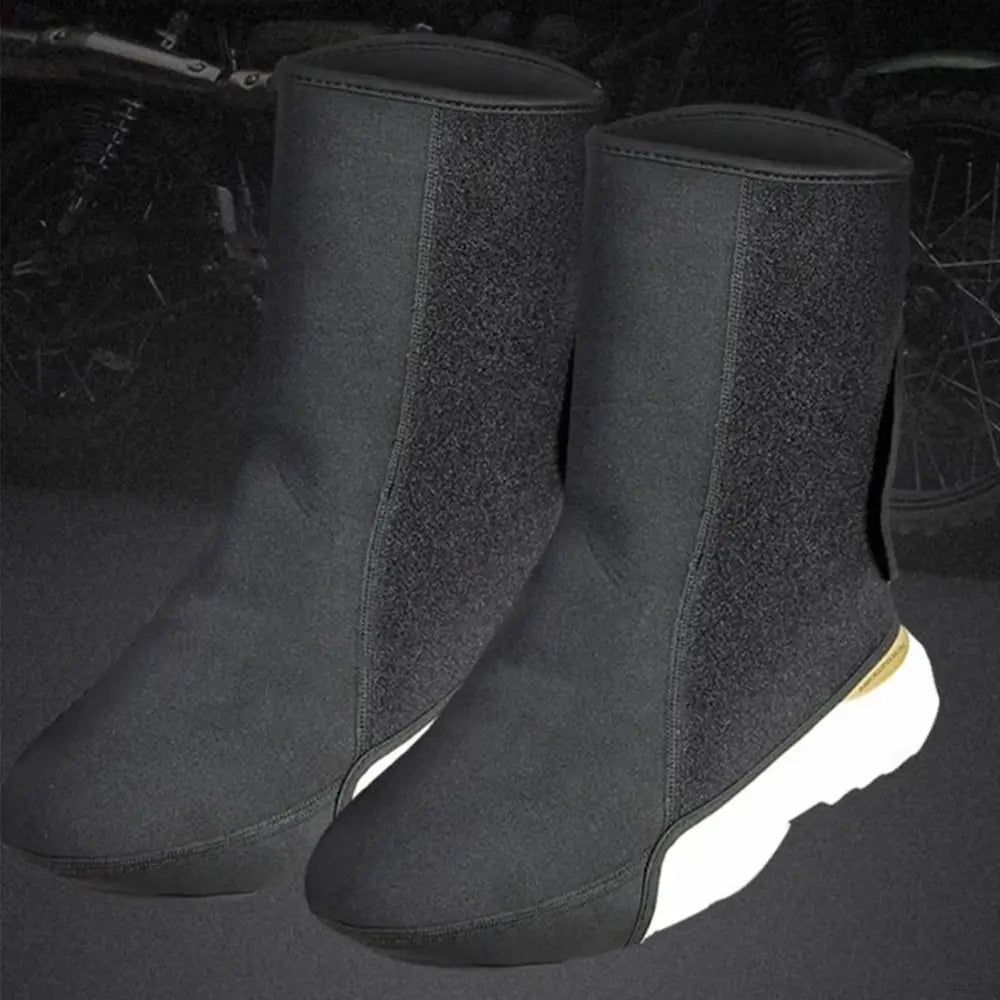 Cold-proof Cycling Shoe Covers Neoprene Waterproof Windproof Ankle Protector Warm Foot Case Motorcycle Riding Leg Covers