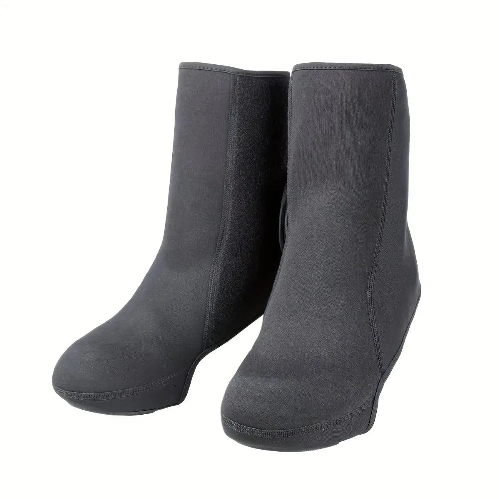 Cold-proof Cycling Shoe Covers Neoprene Waterproof Windproof Ankle Protector Warm Foot Case Motorcycle Riding Leg Covers