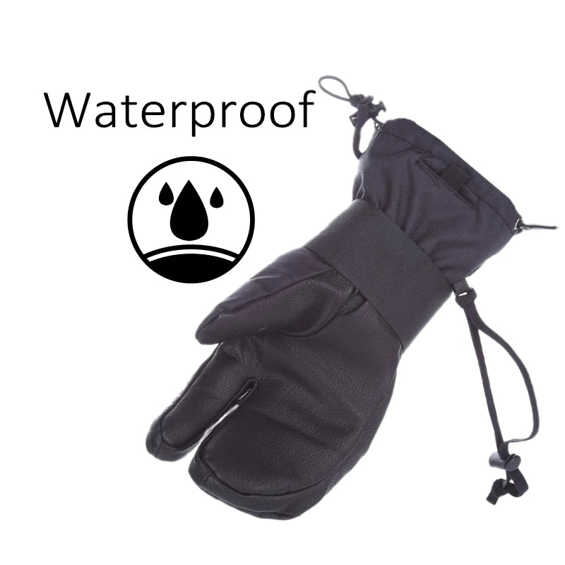 Inside Five Finger Design Ski Gloves Winter Waterproof Snowboard Gloves for Outdoor Snowmobile Snow Skiing Sports
