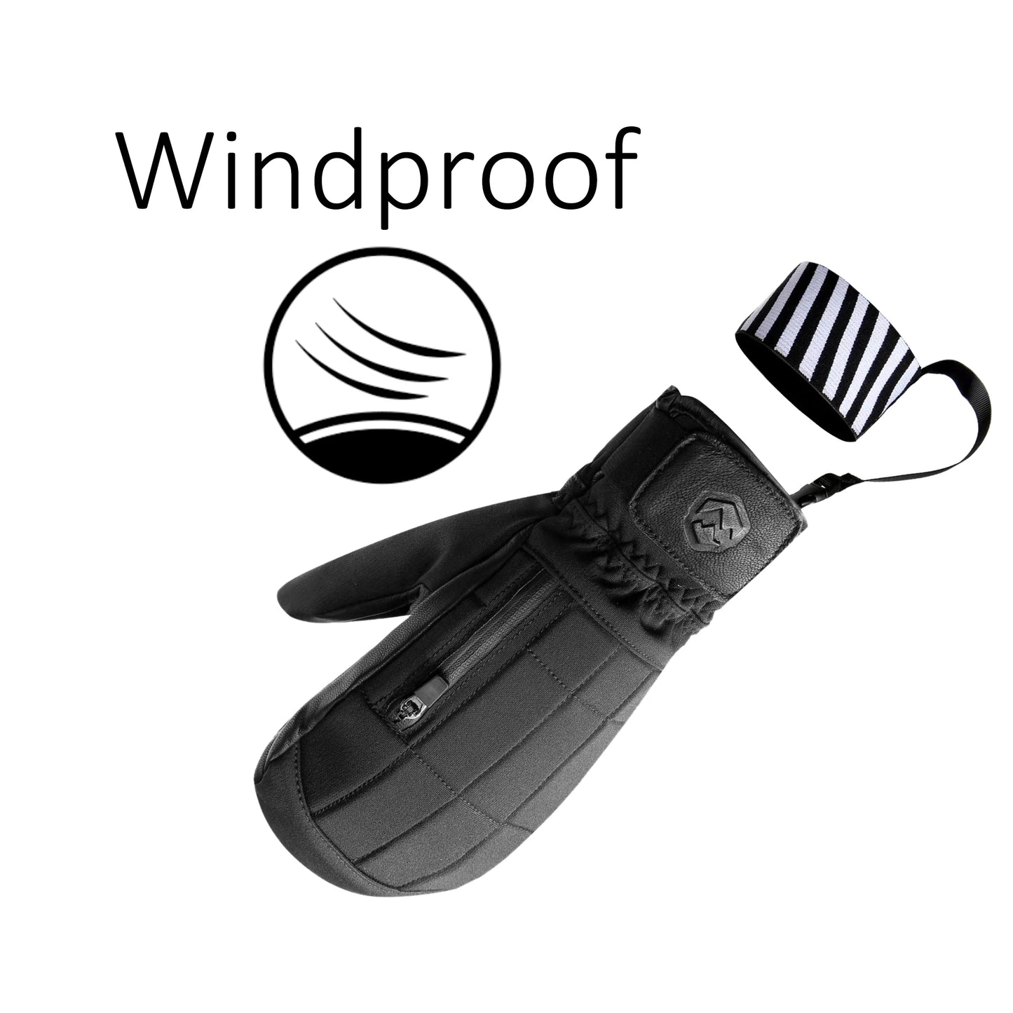 Inside Five Finger Design Ski Gloves Winter Waterproof Snowboard Gloves for Outdoor Snowmobile Snow Skiing Sports