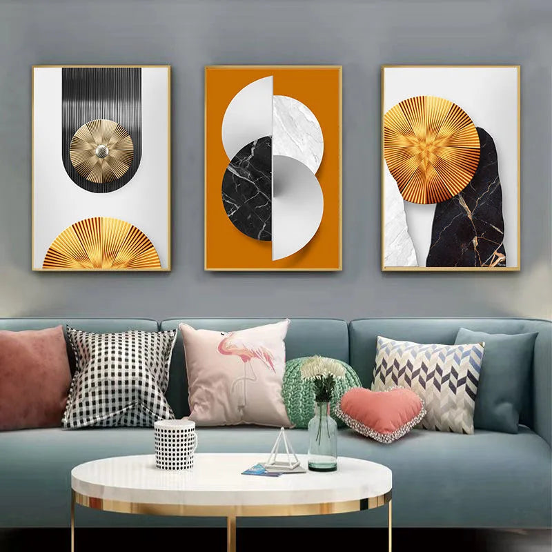 50X70CM S3 Factory Prices Aluminum Alloy Frame Glass Gallery Hanging Paintings Wall Decoration Living Room Crystal Wall Decor