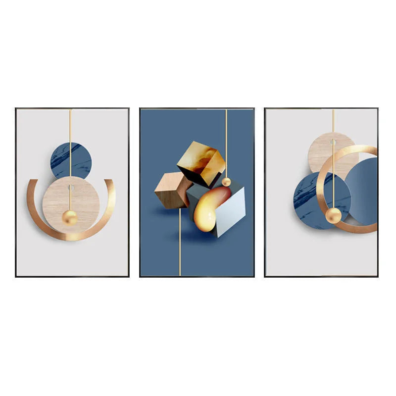 50X70CM S3 Factory Prices Aluminum Alloy Frame Glass Gallery Hanging Paintings Wall Decoration Living Room Crystal Wall Decor