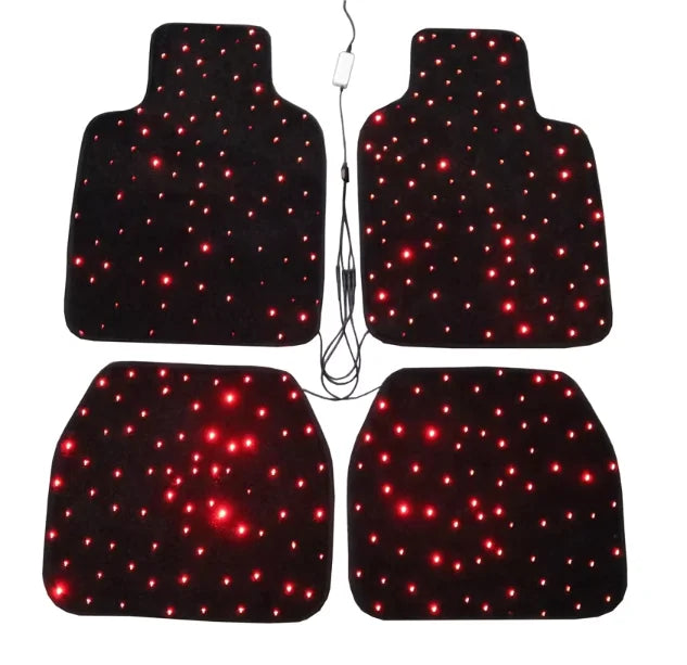 Luxury Waterproof LED Star Light Carpet 3D Fiber Optic Car Mats with APP Remote Control Twinkle Effect for Floor