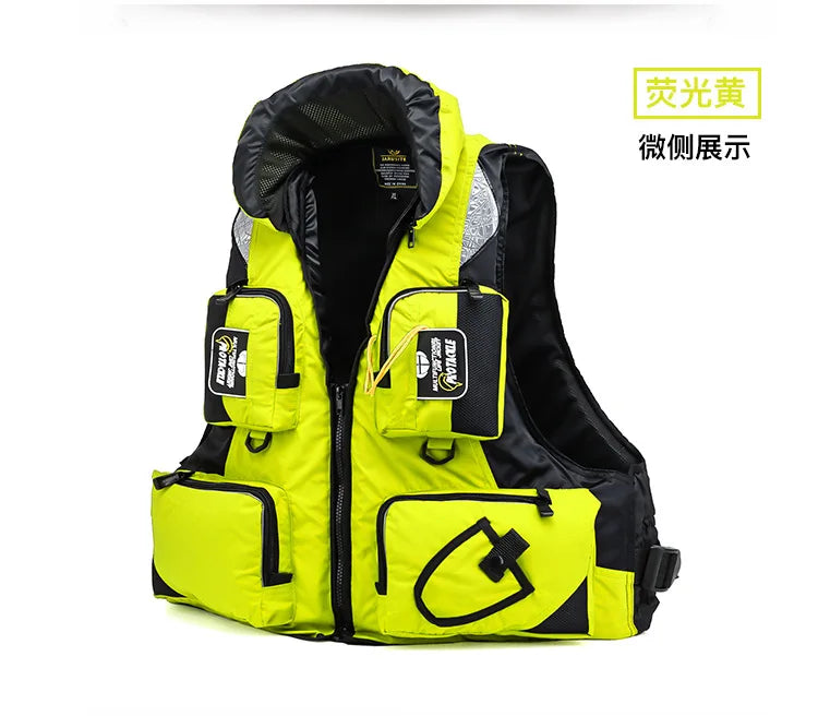 CE Unisex Polyester Life Jacket Swimming Life Vest Outdoor Sport Safety XXL Life Jacket For Drifting Boating Kayak Fishing Vest
