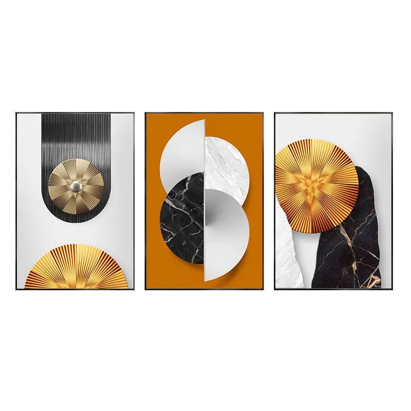 50X70CM S3 Factory Prices Aluminum Alloy Frame Glass Gallery Hanging Paintings Wall Decoration Living Room Crystal Wall Decor