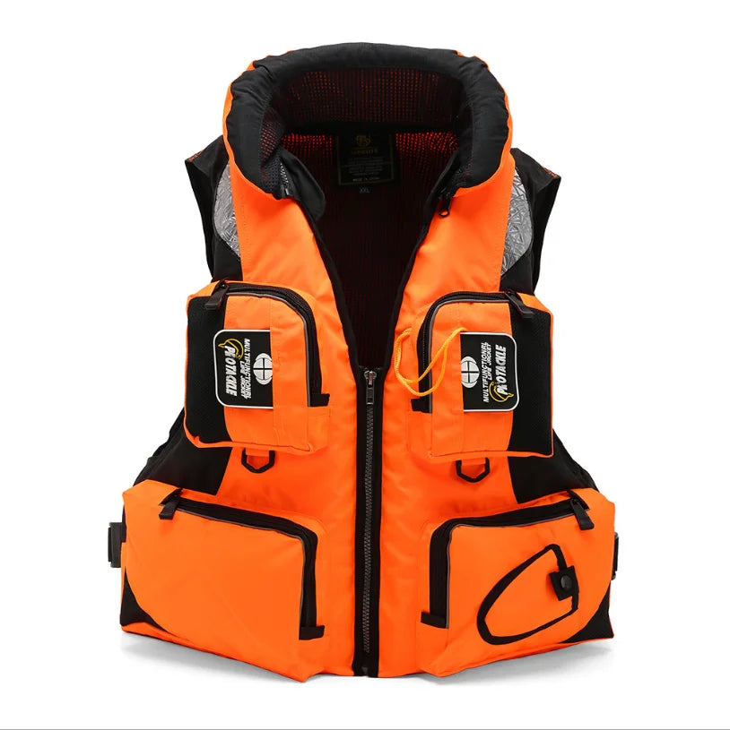 CE Unisex Polyester Life Jacket Swimming Life Vest Outdoor Sport Safety XXL Life Jacket For Drifting Boating Kayak Fishing Vest