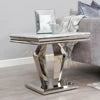 Living Room Furniture Small Marble Top Silver Stainless Steel End Side Table Modern Side Tables for Home