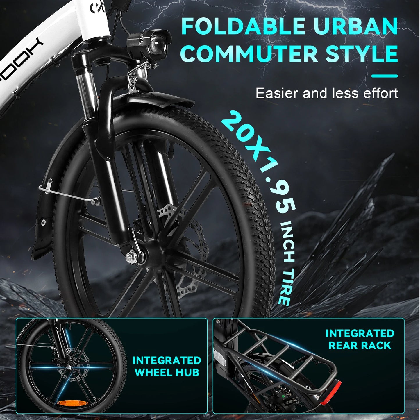 EU US Warehouse Electric Street Bike Motorcycle Street Legal Adult 36v Fast Speed Electric Bicycle with 20inch