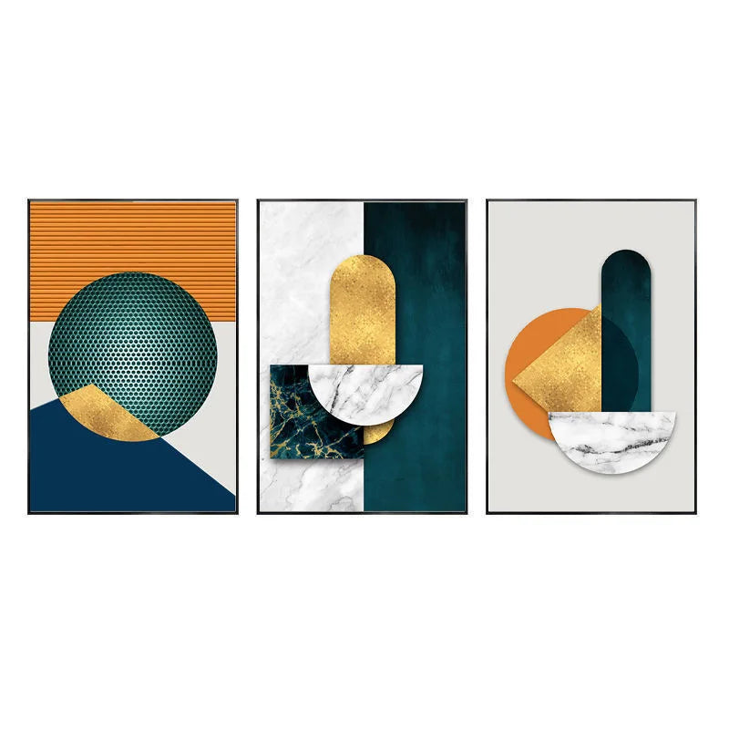 50X70CM S3 Factory Prices Aluminum Alloy Frame Glass Gallery Hanging Paintings Wall Decoration Living Room Crystal Wall Decor