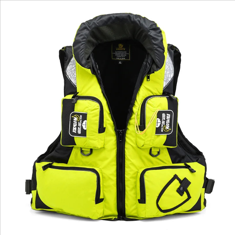 CE Unisex Polyester Life Jacket Swimming Life Vest Outdoor Sport Safety XXL Life Jacket For Drifting Boating Kayak Fishing Vest