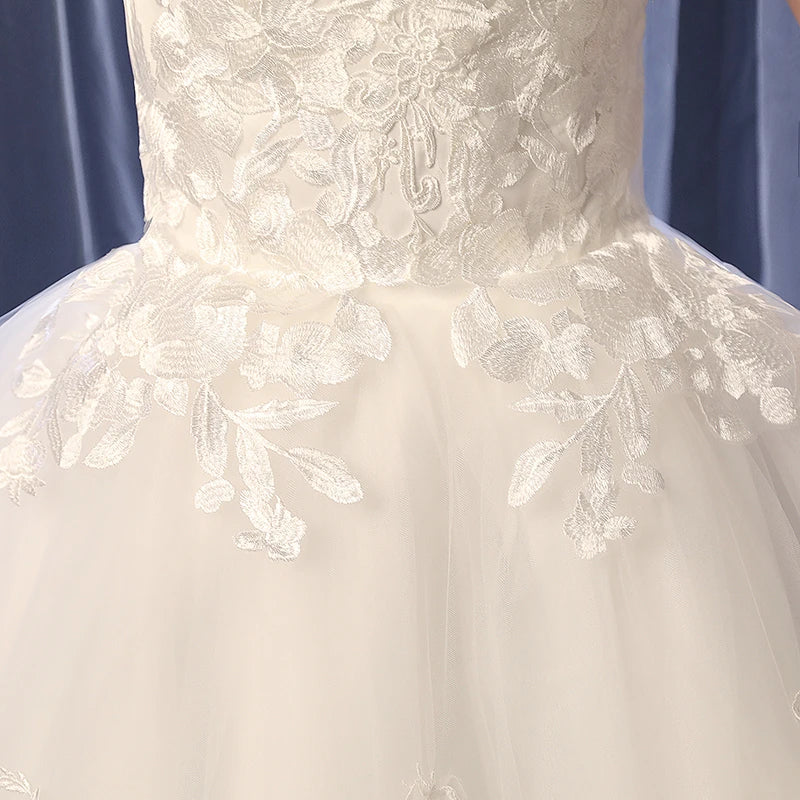 Wedding Dress 2024 New Elelgant Court Train Lace Embroidery Princess Vintage Wedding Dresse Plus Szie Wedding Gowns Customized