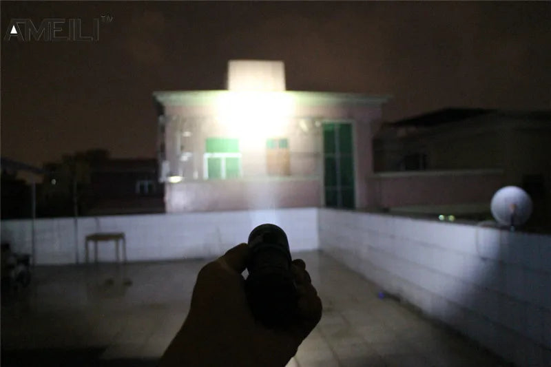 L2 Waterproof Dive Underwater 80 Meter LED Diving Flashlight Torches yellow Lamp Light Camping Lanterna With Stepless dimming