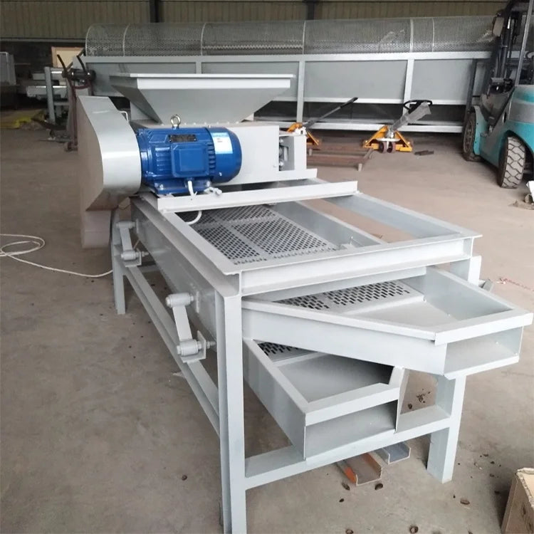 Excellent One Time Forming Hazelnut Cracking Azelnut Almond Shell Removing Breaking Machine