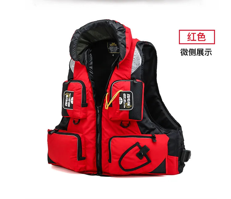 CE Unisex Polyester Life Jacket Swimming Life Vest Outdoor Sport Safety XXL Life Jacket For Drifting Boating Kayak Fishing Vest