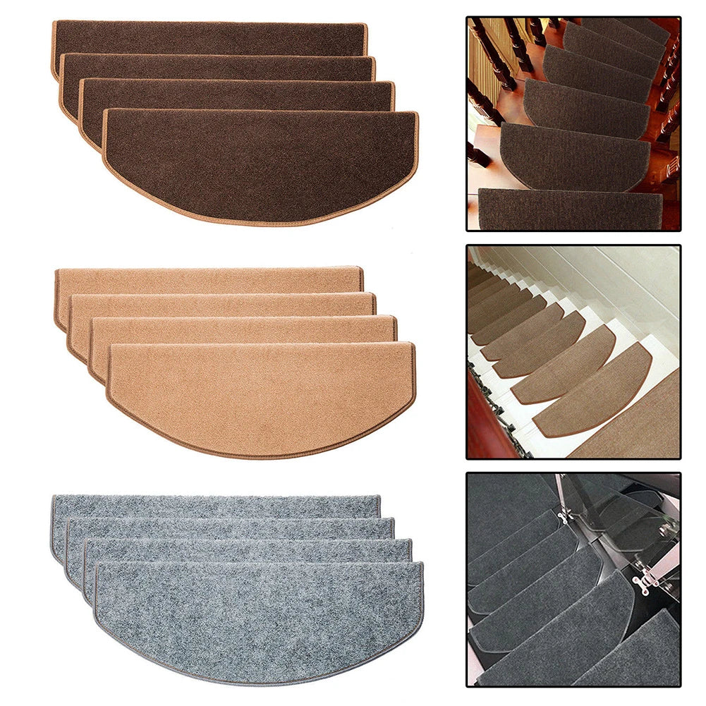 Non-slip Self-Adhesive Carpet Stair Tread Mat Home Staircase Protection Cover Pad