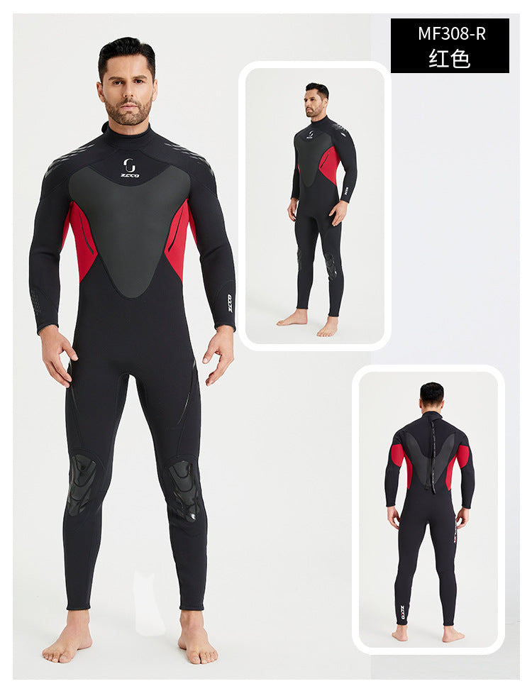 Wetsuit for Men Women 3mm Wetsuits Full Body Back Zip Keep Warm in Cold Water for Scuba Surfing Swimming Diving Snorkeling