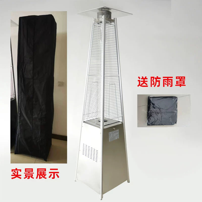 Commercial Landscape Real Fire Tower-Shaped Courtyard Gas Heater
