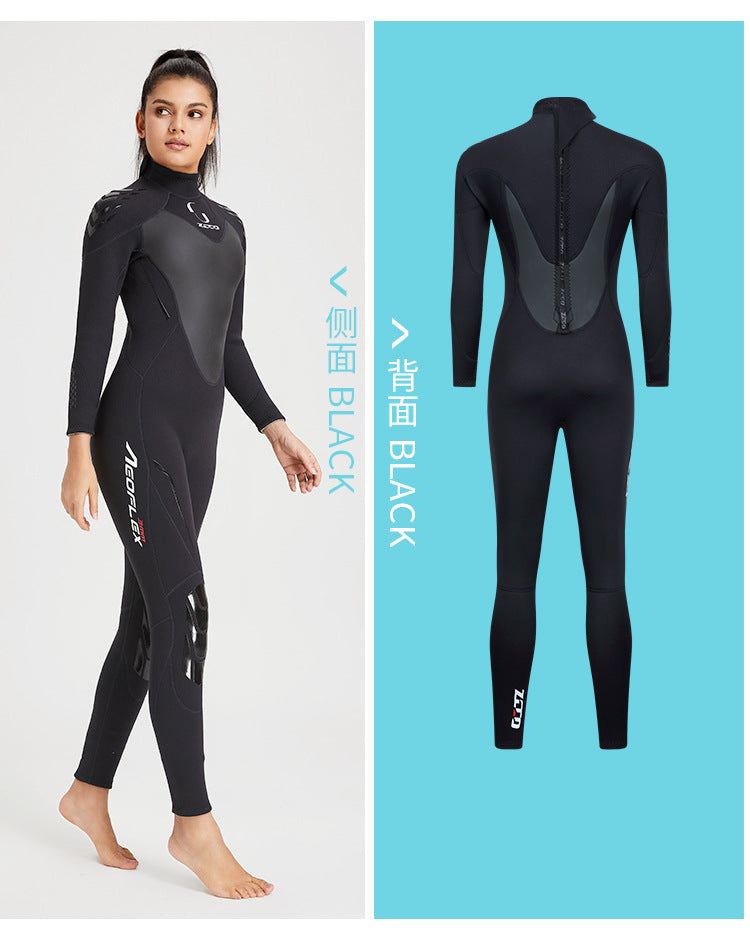Wetsuit for Men Women 3mm Wetsuits Full Body Back Zip Keep Warm in Cold Water for Scuba Surfing Swimming Diving Snorkeling
