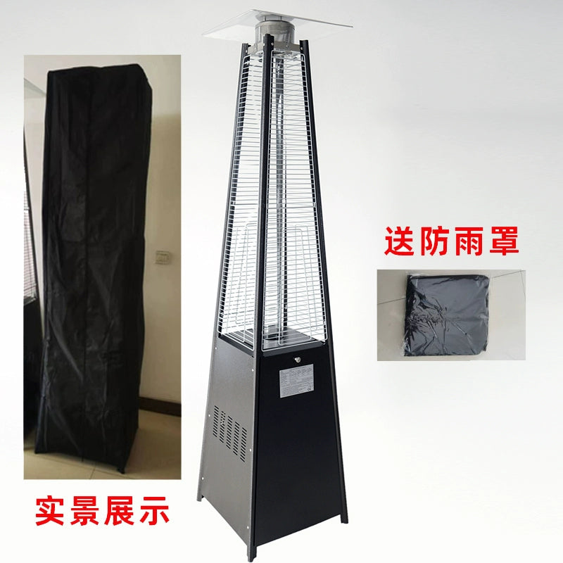 Commercial Landscape Real Fire Tower-Shaped Courtyard Gas Heater