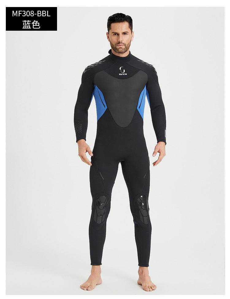 Wetsuit for Men Women 3mm Wetsuits Full Body Back Zip Keep Warm in Cold Water for Scuba Surfing Swimming Diving Snorkeling