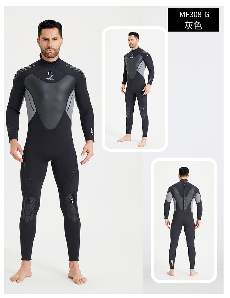 Wetsuit for Men Women 3mm Wetsuits Full Body Back Zip Keep Warm in Cold Water for Scuba Surfing Swimming Diving Snorkeling