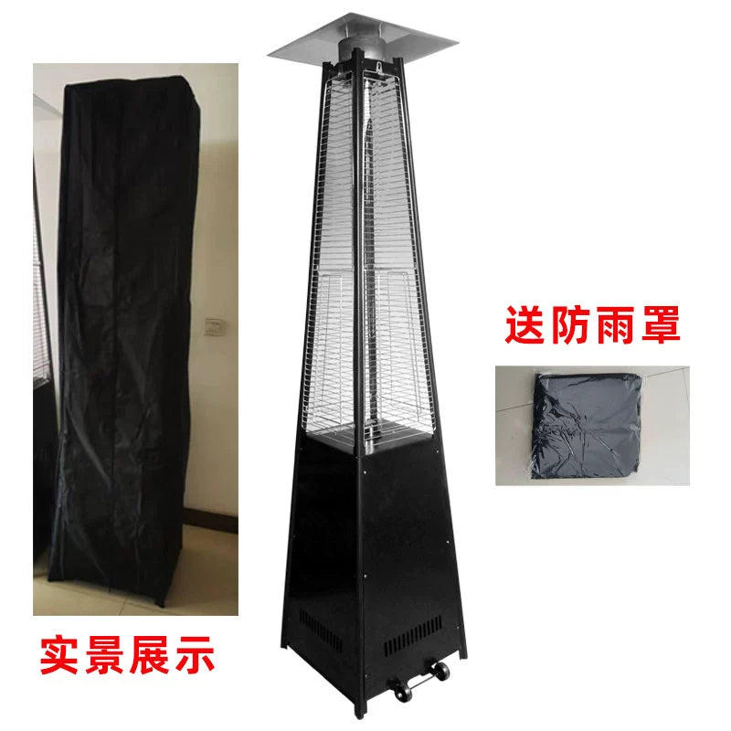Commercial Landscape Real Fire Tower-Shaped Courtyard Gas Heater
