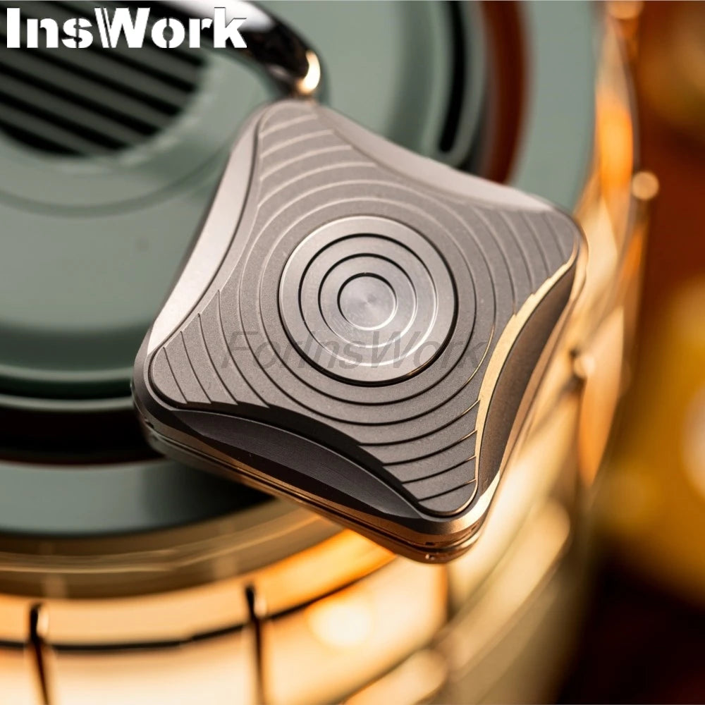 9 Hands 2 In 1 Push Slider Fidget Spinner Fidget Toys Metal EDC Gadgets Mini Toys For Gift