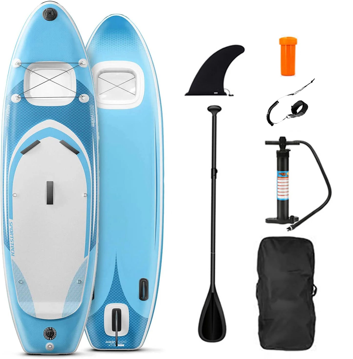 TOURUS  blue wood double layers sup boards melting inflatable stable stand up paddle board 11feet 33inch