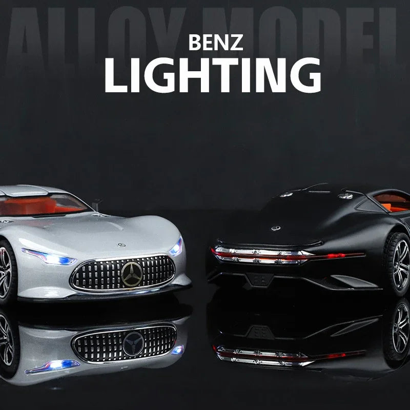 Simulation 1/24 Benz AMG Vision GT Alloy Car Model Metal Diecast Toy Vehicle Boy Birthday Gift Collection Home Decor Miniature
