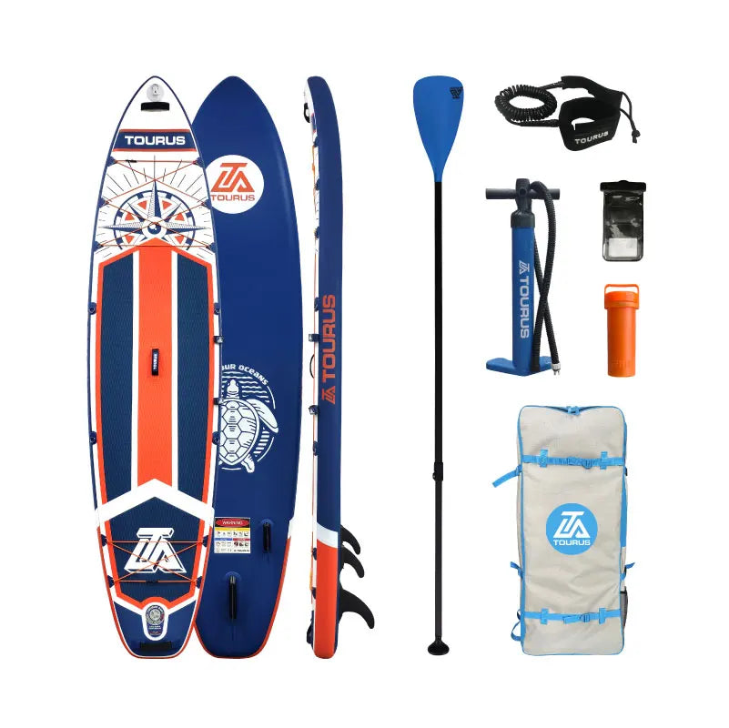 TOURUS  blue wood double layers sup boards melting inflatable stable stand up paddle board 11feet 33inch