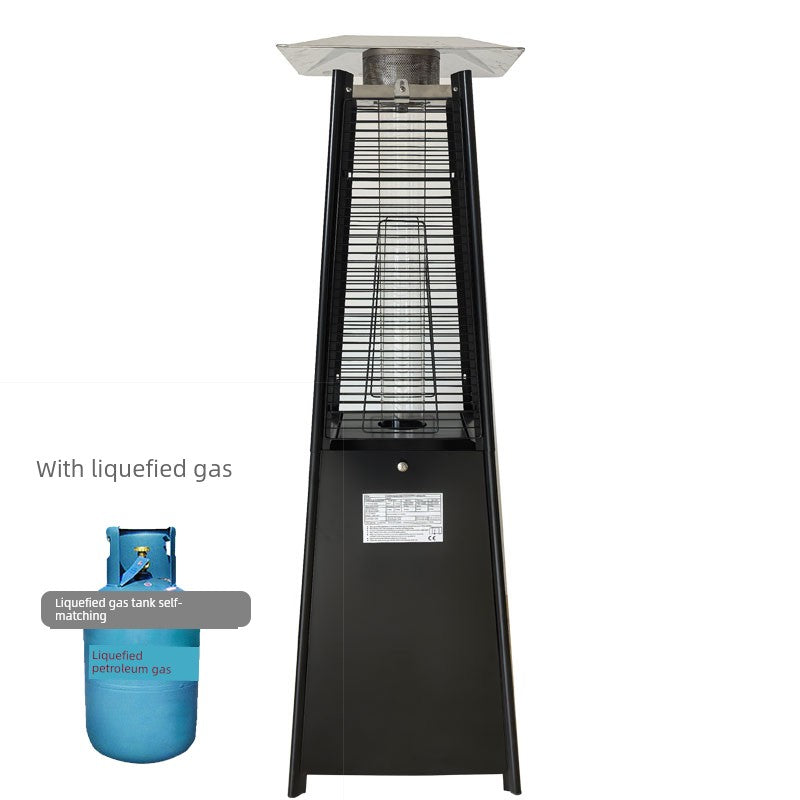 Commercial Landscape Real Fire Tower-Shaped Courtyard Gas Heater