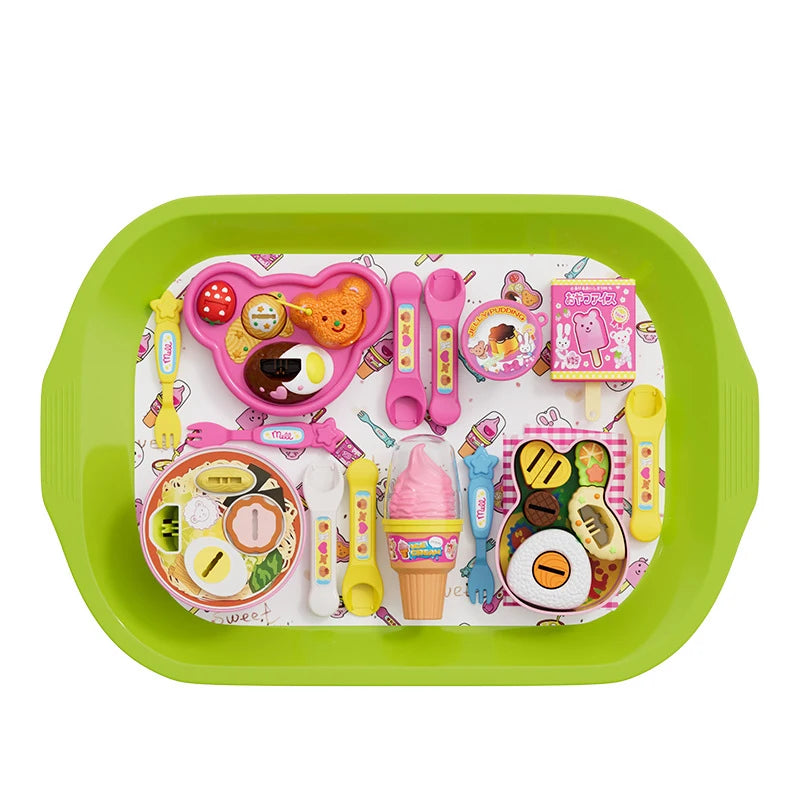 New Cute Children Feeding Series Toy Set Simulation Ice Cream / Pudding / Bento / Ramen Fun Play House Feeding Happy Game Toys