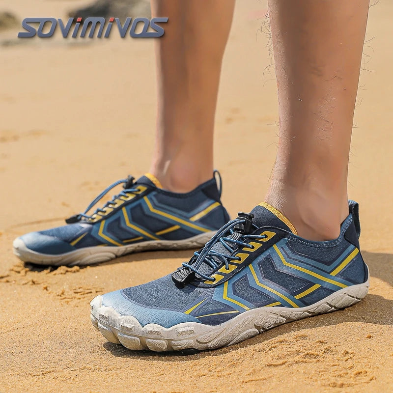 Green Water Shoes For Men Aqua Upstream Shoes New Breathable Mesh Beach Sandals Summer Sport Shoes Women Swimming Shoes Slippers