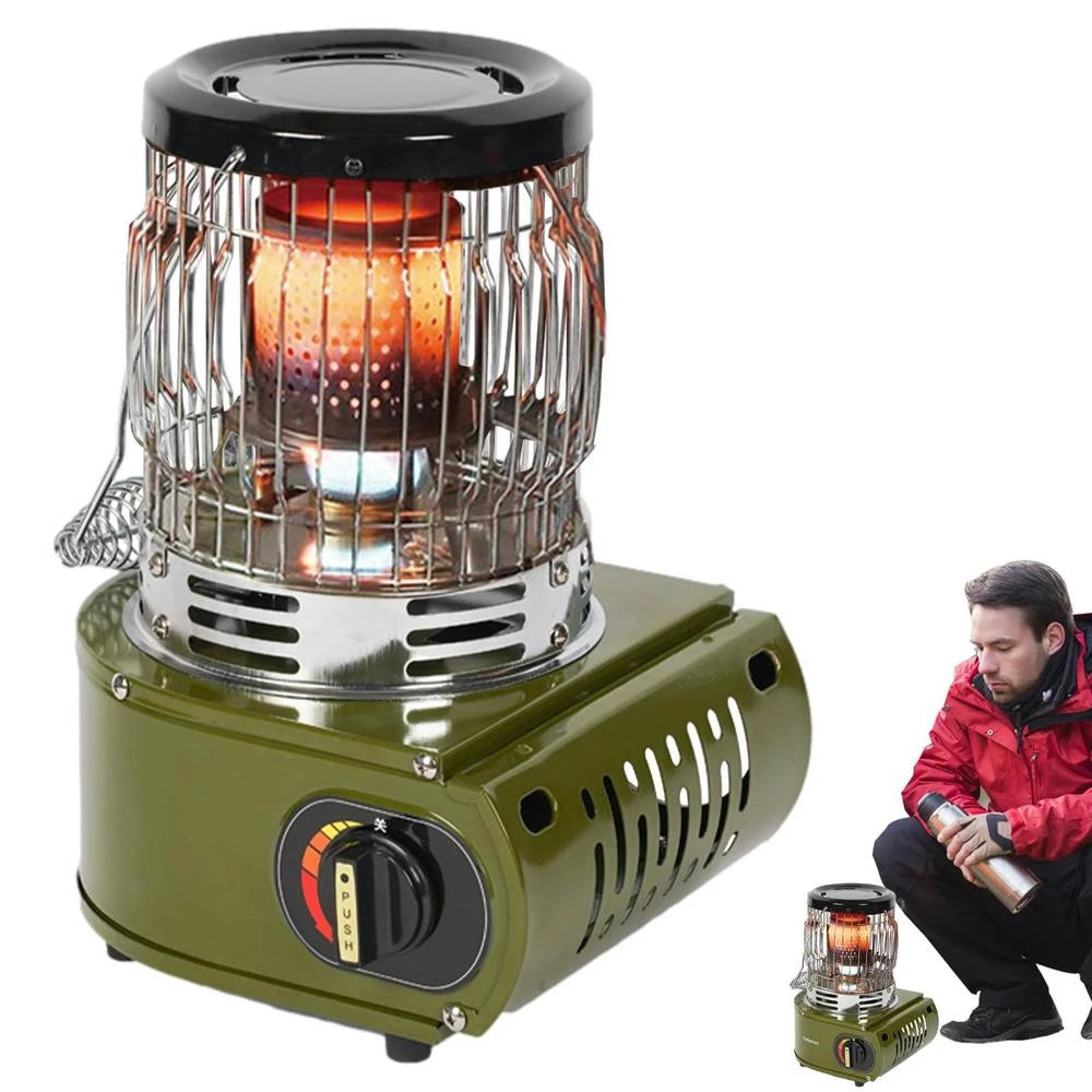 Camping Wind Proof Gas Burner Outdoor Heating Stove Gas Stove Portable Propane Heater Strong Fire Stove Heater Picnic Tourist